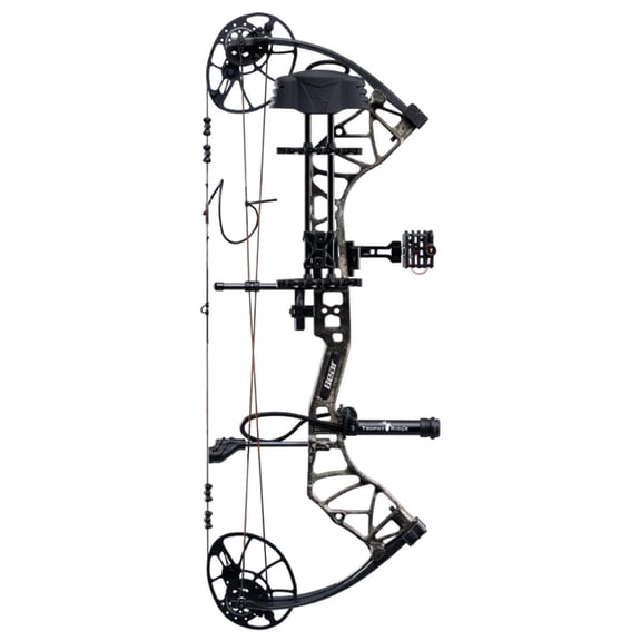 Bear Legit Maxx RTH LH70 Compound Bow, True Timber Strata/Black, 10-70 lbs, 14-30" Draw, Trophy Ridge Accessories (AV54A230A7L)
