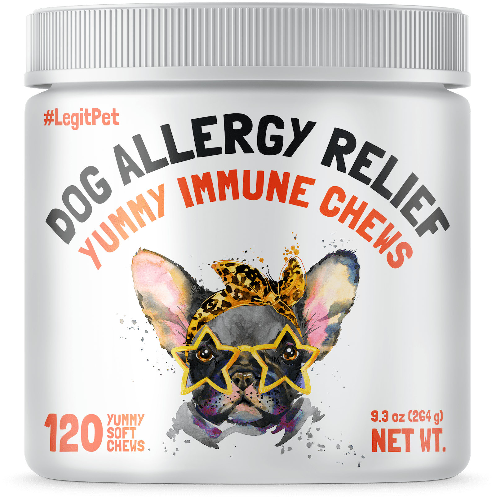 LEGITPET Allergy Relief Chews for Dogs & Immune Support with Kelp