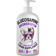 LEGITPET Liquid Glucosamine for Dogs - Bacon Flavour with Chondroitin, MSM & Hyaluronic Acid K9 Supplement - Hip and Joint Formula 8oz