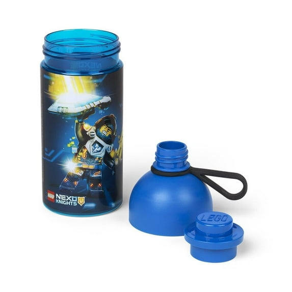 LEGO 17oz Hydration Bottle, Transparent Blue (Nexo Knight)