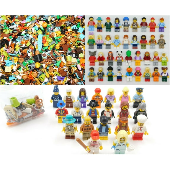 LEGO 20 NEW LEGO MINIFIGURES TOWN CITY SERIES BOY GIRL RANDOM WITH ACCESSORIES