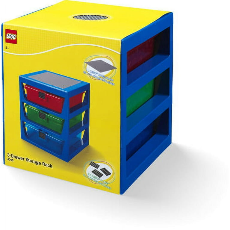LEGO 3-Drawer Storage Rack System, in Blue - Walmart.com