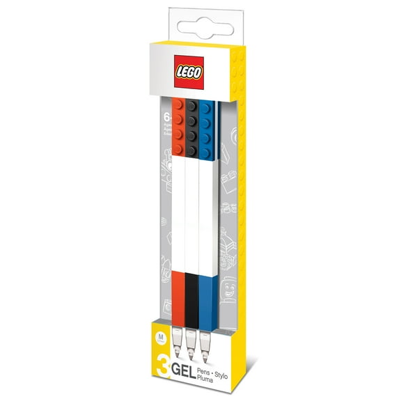 LEGO 3 Pack Gel Pens, Ages 6 to Adult
