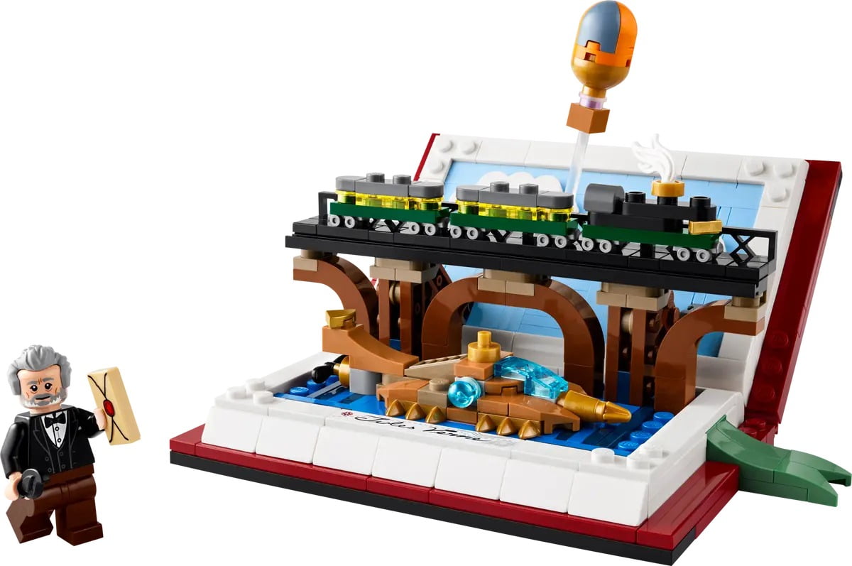 LEGO Tribute to Jules Verne's Books, 351pcs, Buildable Display