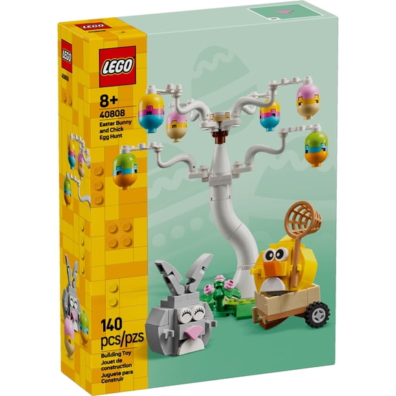 LEGO Easter Bunny and Chick Egg Hunt Building Toy for Girls & Boys - Springtime Pretend Playset for Kids, Ages 8+ - Basket Stuffer or Gift Idea for Easter, Birthdays, & Special Occasions - 40808