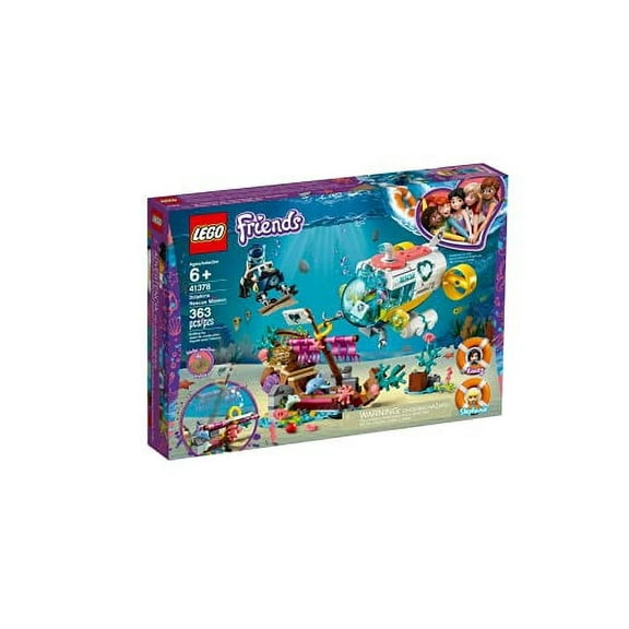 LEGO 41378 Friends Dolphins Rescue Mission Building Kit with Sea Creatures，Kacey and Stephanie Minifigures (363 Pieces)