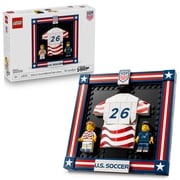 LEGO Editions 2026 U.S. Soccer National Team Jersey - Building Set for Boys & Girls, Ages 10+ - Fathers Day Gift - Bedroom or Shelf Decor for Sports Fans - 43033