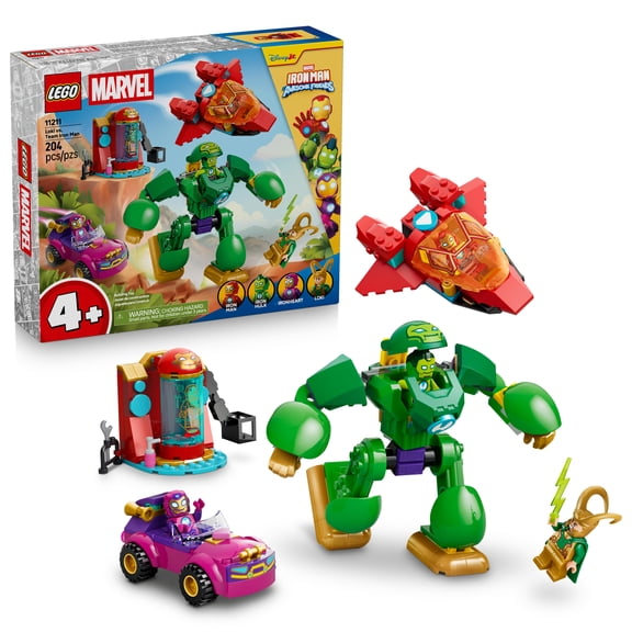 LEGO Marvel Iron Man and His Awesome Friends Loki vs Team Iron Man - Building Toy for Boys & Girls, Ages 4+ - Preschool Toy for Marvel Fans - Super Hero Figures - Gift for Birthdays - 11211