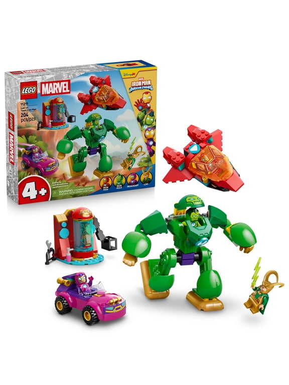 Marvel Iron Man and His Awesome Friends Loki vs Team Iron Man - Building Toy for Boys & Girls, Ages 4+ - Preschool Toy for Marvel Fans - Super Hero Figures - Gift for Birthdays - 11211