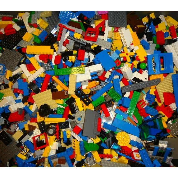 LEGO 5 pounds Bricks Blocks Parts Interlocking Block Building Sets 5 pound box.