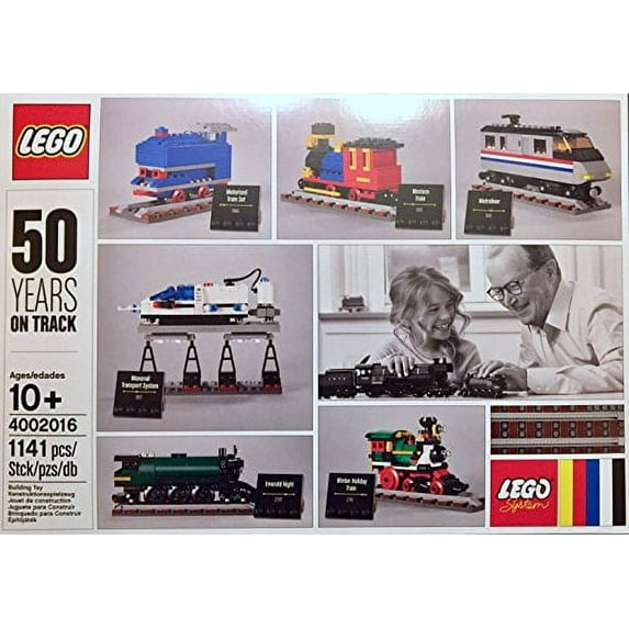LEGO 50 Years On Track 1141 Piece Train Building Set 4002016