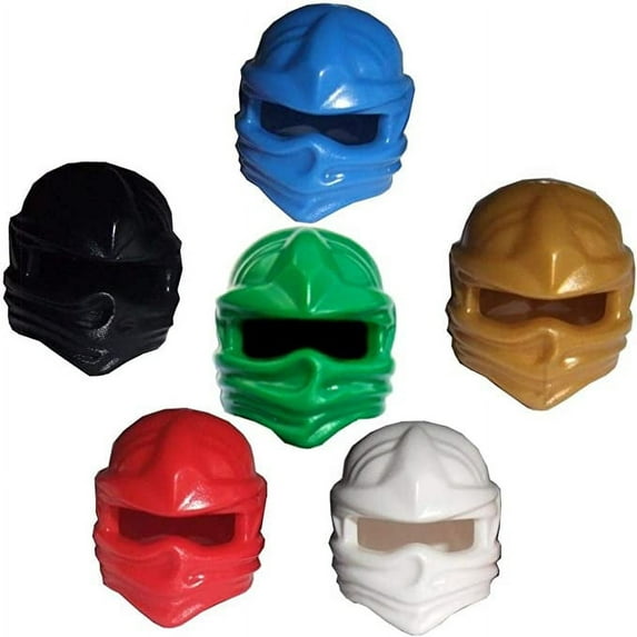 LEGO 6 NINJAGO Minifigure Hoods Super Hero Action Figures, Multicolor, 0.63 oz