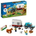 thumbnail image 1 of LEGO 60327 City Great Vehicles Horse Transporter Set, with SUV Toy Car, Trailer, Horse Figure and Jump, Gift Idea for Grandchildren, Kids, Boys & Girls Ages 5 and Up, 1 of 8