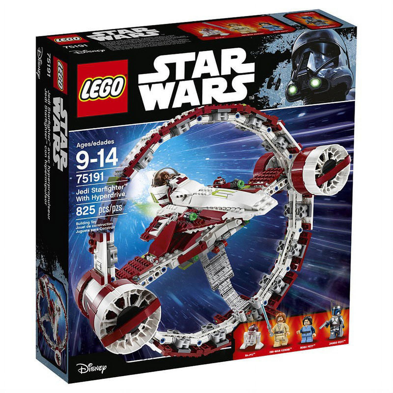 LEGO 6175769 Star Wars Jedi Starfighter with Hyperdrive 75191 Building Kit for 9 14 years 825 Pieces