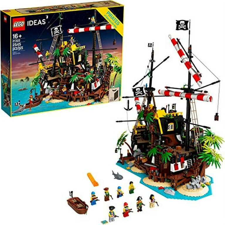 LEGO 6316404 Ideas Pirates of Barracuda Bay Pirate Shipwreck Kit for Play  and Display 21322 