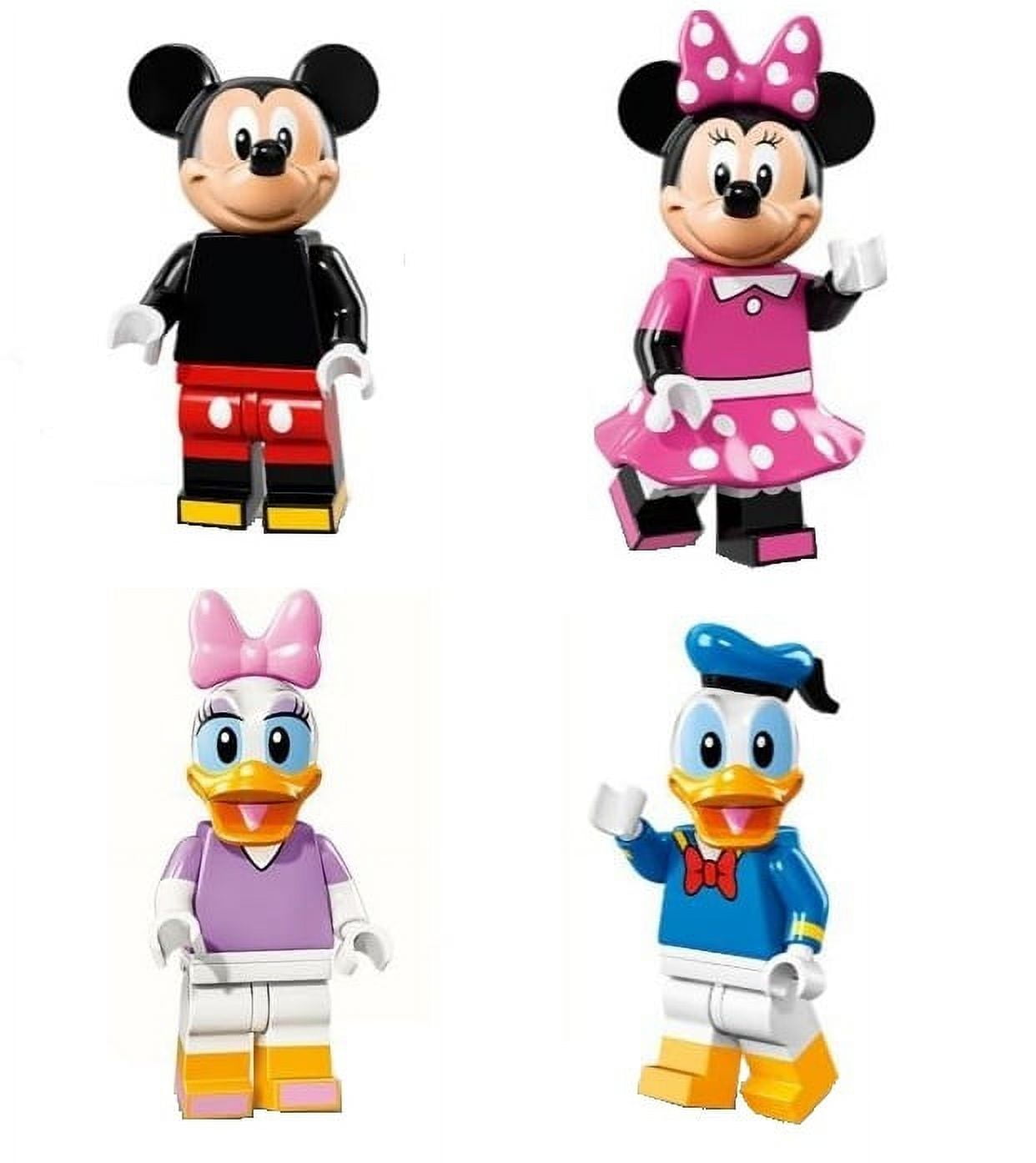  LEGO Mickey Mouse, Minnie Mouse, Donald Duck, Daisy Duck Disney  Minifigures : Toys & Games