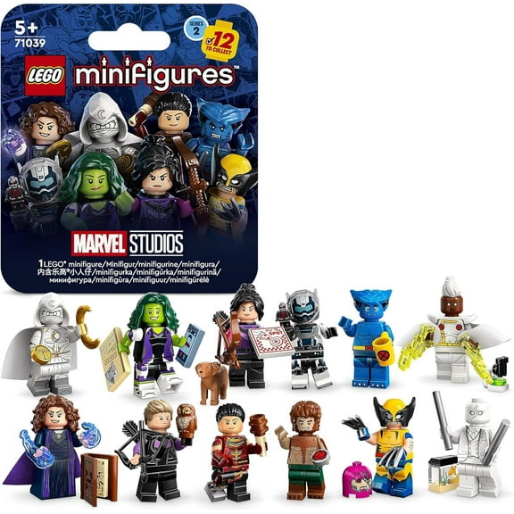 LEGO 71039 Marvel Series 2 Mini Figures, 1 of 12 Iconic Disney+ Characters to Collect in Each Bag Including Wolverine, Hawkeye, She-Hulk, Echo and More (1 Figure - selection random)