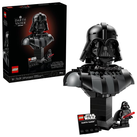 LEGO Star Wars Darth Vader Bust - Collectible Building Set for Adults, Ages 18+ - Father's Day Gift - With Darth Vader Minifigure - Bedroom or Shelf Decor - 75439