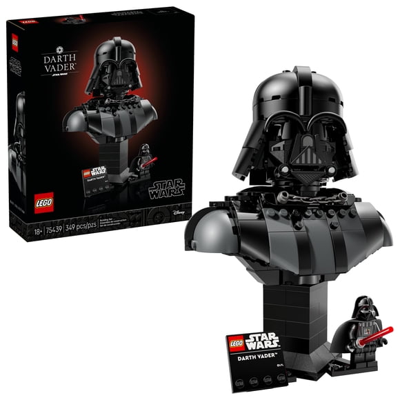 LEGO Star Wars Darth Vader Bust - Collectible Building Set for Adults, Ages 18+ - Father's Day Gift - With Darth Vader Minifigure - Bedroom or Shelf Decor - 75439