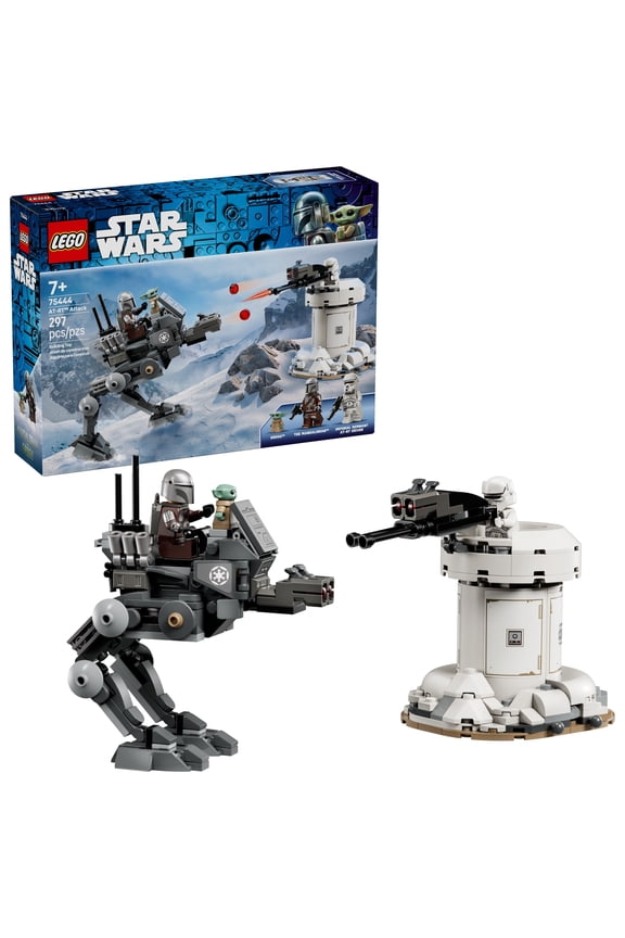 Star Wars AT-RT Attack - Building Toy for Boys & Girls, Ages 7+ - With The Mandalorian & Grogu Minifigures - Playset for Kids - Gift for Birthdays - 75444