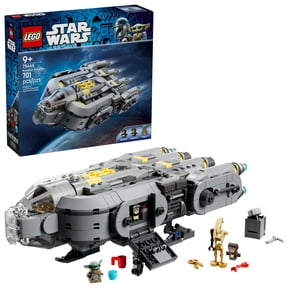 LEGO Star Wars: The Mandalorian and Grogu Anzellan Starship Building Toy - Build and Display Set for Boys & Girls, Ages 9+ - Star Wars Gifts for Kids - W/ Grogu & 2 Anzellan Figures - 75445