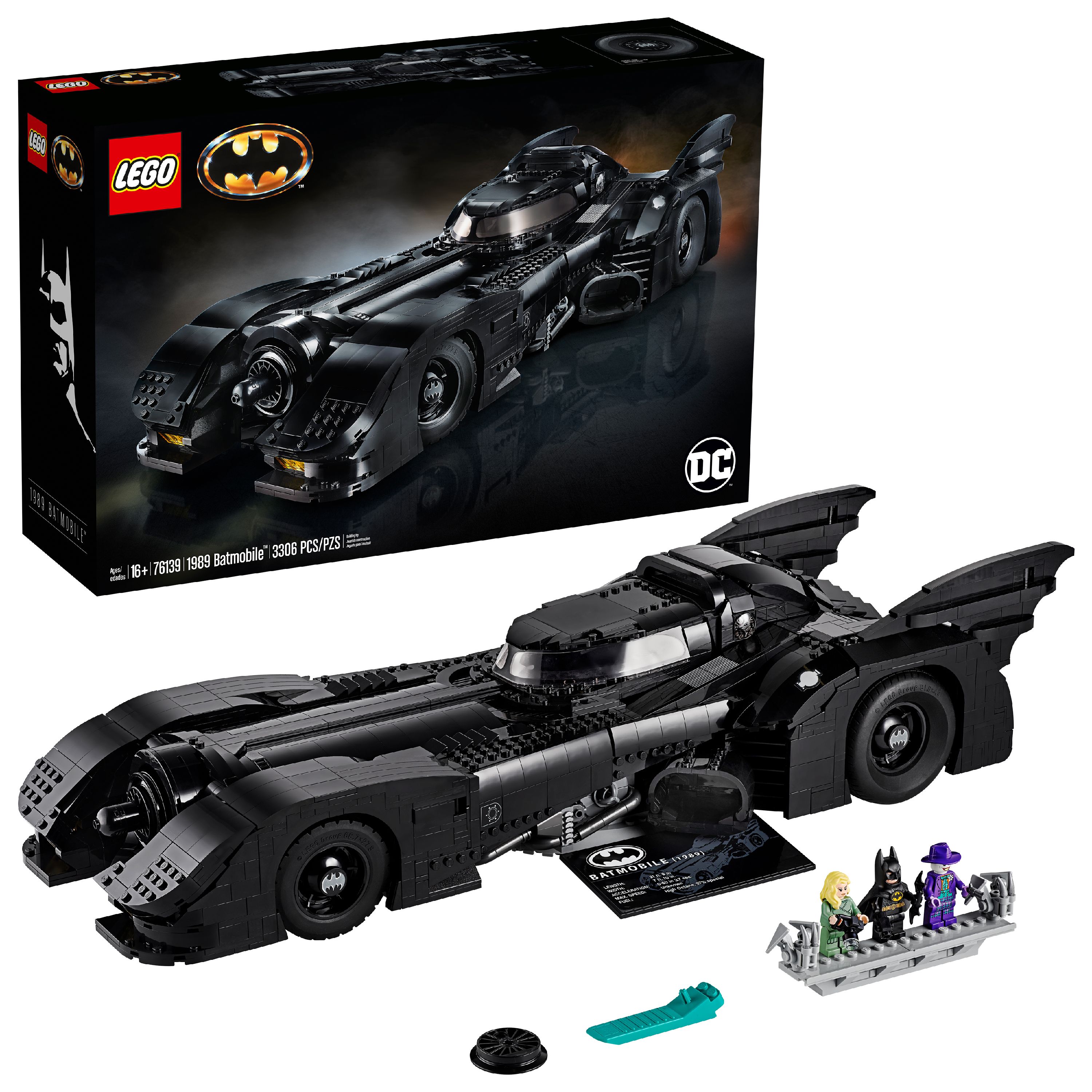 LEGO 76139 DC Batman 1989 Batmobile Building Kit (3,306 Piece) - image 1 of 7