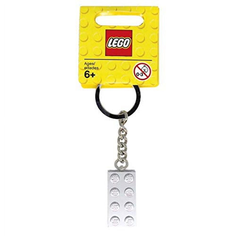 LEGO 851406 Silver Brick Key Chain - Walmart.com