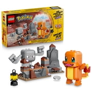LEGO Pokmon SMART Play: Charmander and Geodudes Cavern Clash - Compatible Set with 2 SMART Tags and 2 Pokmon Figures - Interactive Building Toy - Gift for Boys and Girls, Ages 6+ - 72157