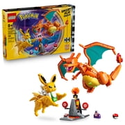 LEGO Pokmon SMART Play: Charizard vs. Jolteon Ultimate Battle - All-in-One Set with 2 SMART Bricks, 4 Tags, 2 Figures & Charger - Interactive Toy - Gift for Boys and Girls, Ages 8+ -72167