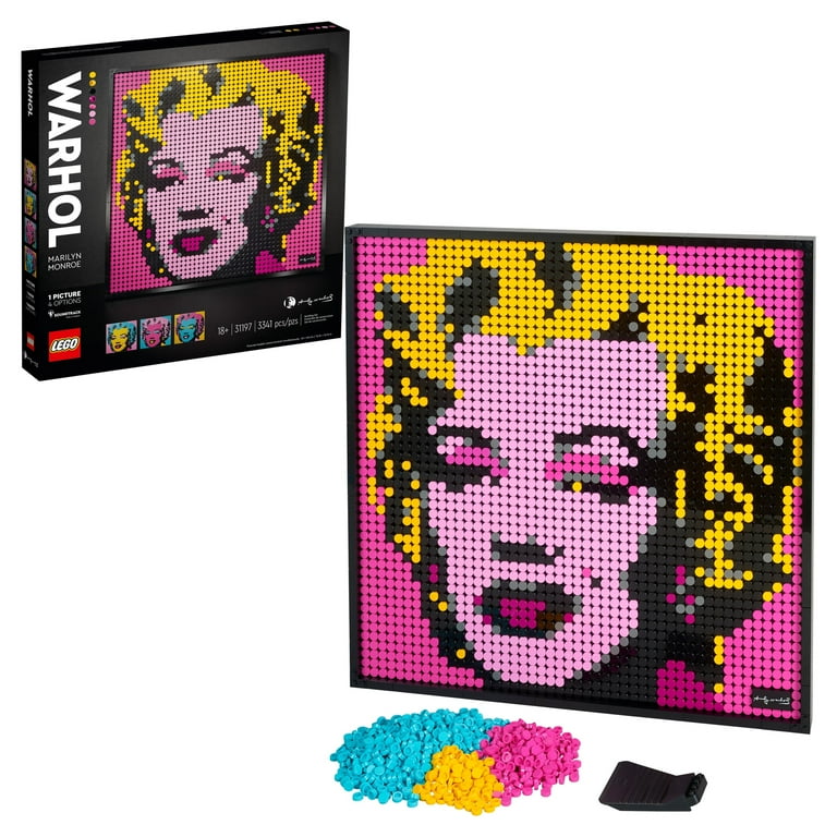 LEGO Art Kit - Andy Warhol's Marilyn Monroe 31197, 4 Options, Gift