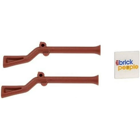 LEGO Accessories: Brown Flintlock Musket - Pirate Gun x2