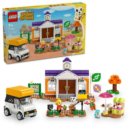 LEGO Animal Crossing K.K.’s Concert in the Plaza Building Set with a Café, Car Toy and Stage, 77052 price history and forecast - LEGO 77052