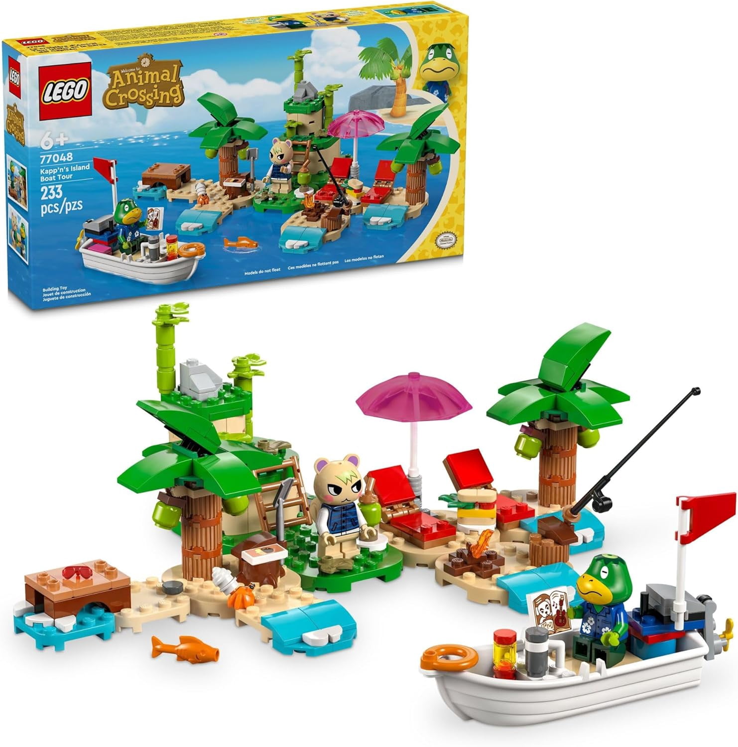 LEGO, Animal Crossing Kapp'n's Island Boat Tour, 77048, 233 Pieces