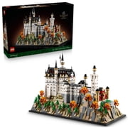 LEGO Architecture Neuschwanstein Castle 3D Puzzle - Collectible Bavarian Castle Model Kit for Arts & Crafts - Building Blocks for Adults, Ages 18+ Gifts for Men and Women - 21063