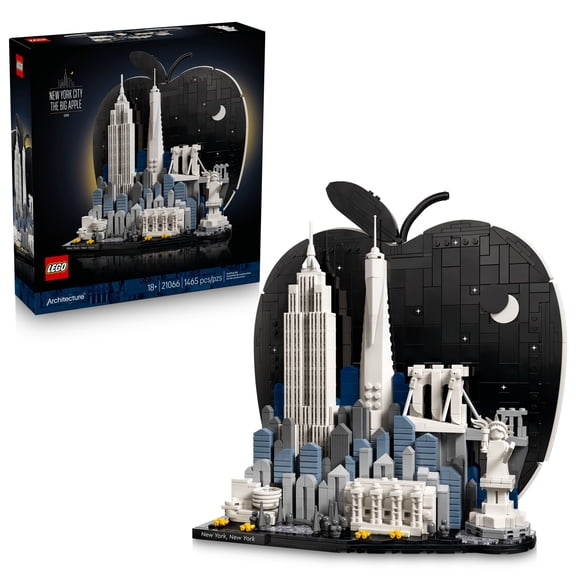 LEGO Architecture New York City  The Big Apple Building Set for Adults, Ages 18+ - Home Decor for Bedroom, Office or Desk - Gift for Men & Women - 21066