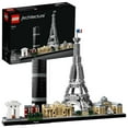 thumbnail interactive-video image 1 of LEGO Architecture Paris Skyline, Collectible Model Building Kit with Eiffel Tower and The Louvre, Skyline Collection, Office Home Décor, Unique Gift to Unleash any Adult's Creativity, 21044, 1 of 7