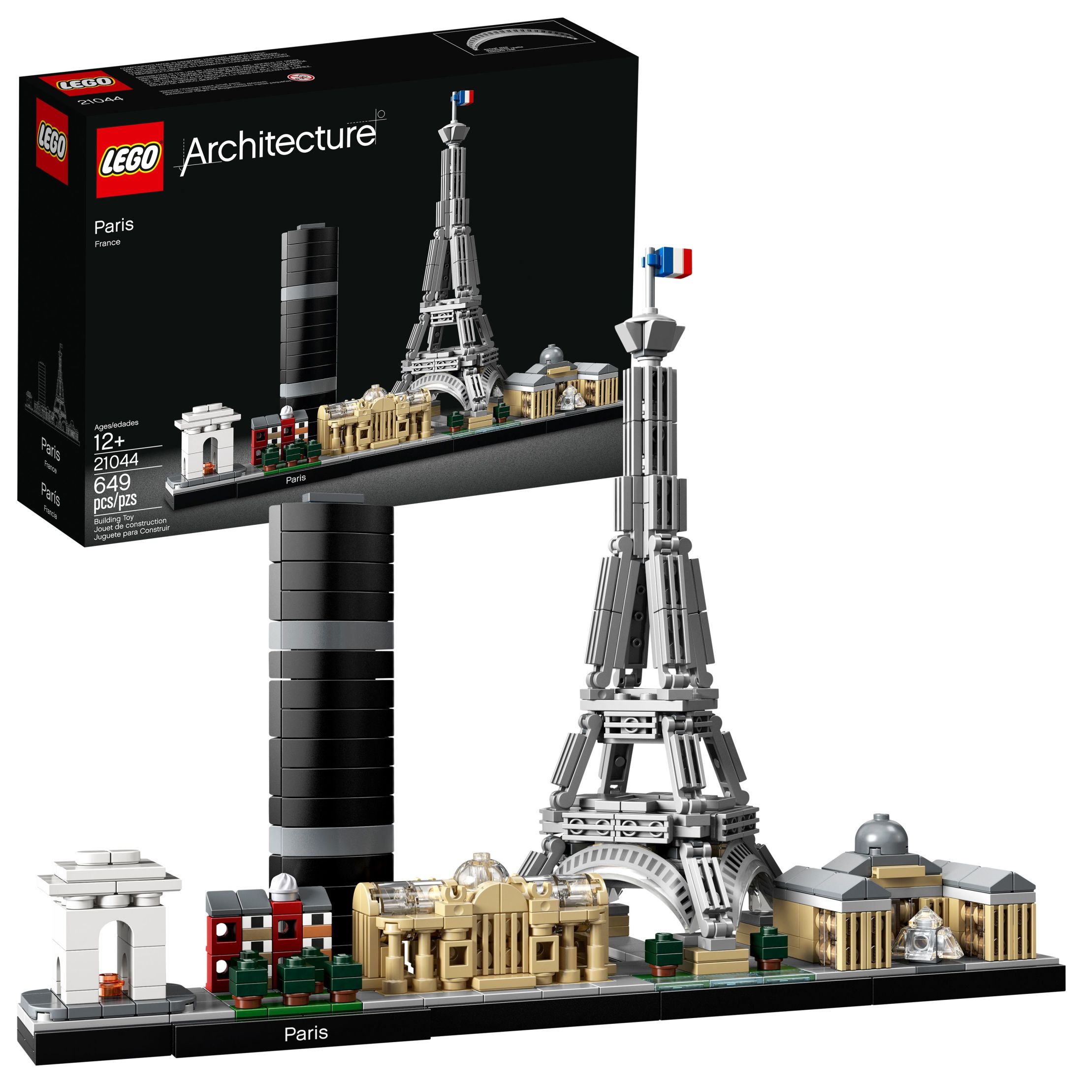 LEGO Architecture Paris Skyline, Collectible Model Building Kit with Eiffel Tower and The Louvre, Skyline Collection, Office Home Décor, Unique Gift to Unleash any Adult's Creativity, 21044 - image 1 of 6