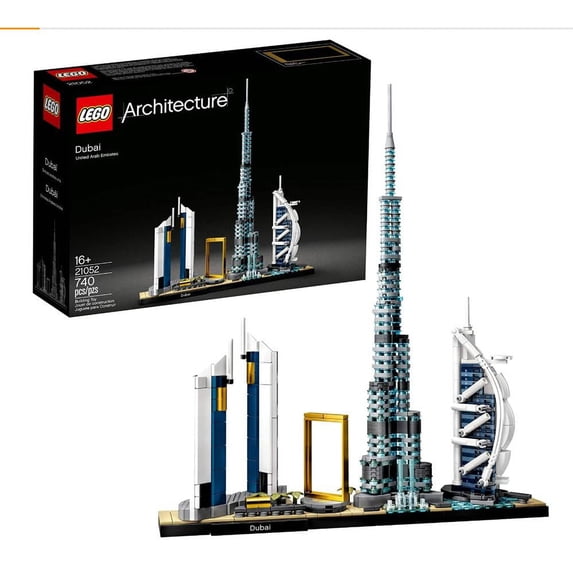 LEGO Architecture Skylines: Dubai 21052 Building Kit, Collectible Architecture Building Set for Adults, New 2020 (740 Pieces)