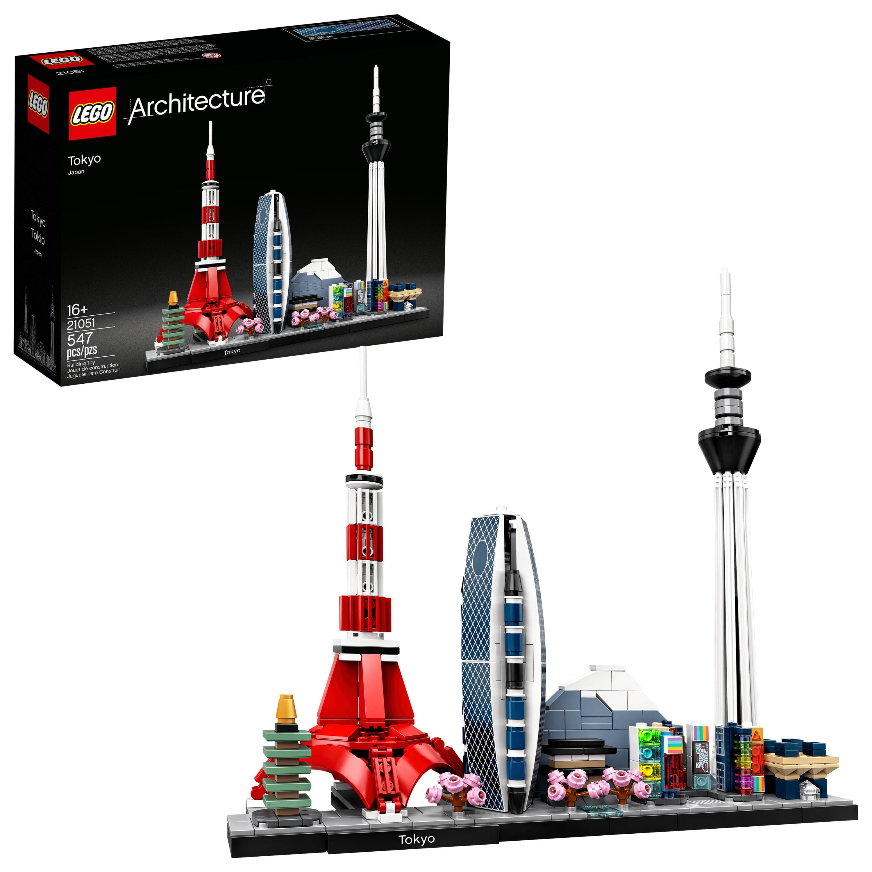 tub etiket ly LEGO Architecture Skylines Tokyo 21051 Building Set for Adults (547 Pieces)  - Walmart.com