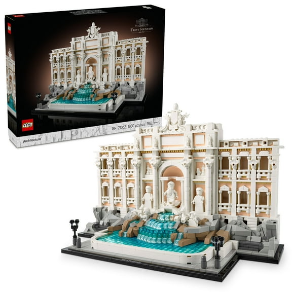 Open Box LEGO Architecture Trevi Fountain Building Set - Collectible 3D Puzzle of Italian Landmark Model for Display - DIY Arts and Craft for Adults - Gift for Wedding - 21062