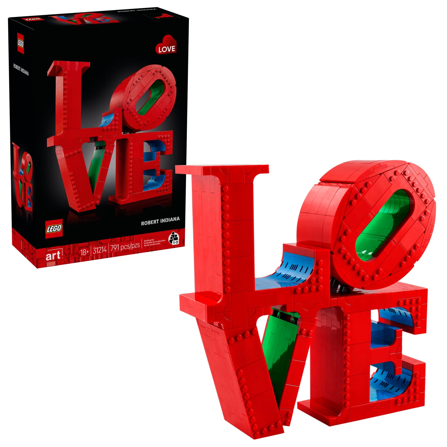LEGO Art LOVE Collectible Building Set for Adults - Gift Idea for Engagements, Anniversaries, & More - Home Decor for Couples - Creative Activity for Art and Design Lovers - 31214