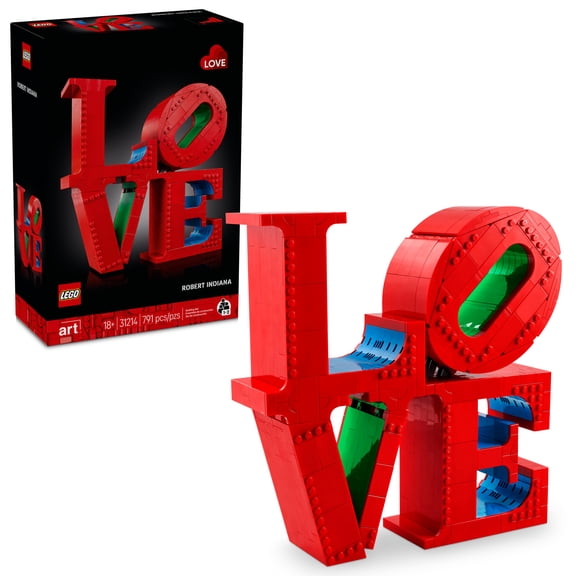 LEGO Art Love Collectible Building Set - DIY Kit for Adults, Ages 18+ - Gifts for Birthdays - Home Decor to Display on Table - 31214