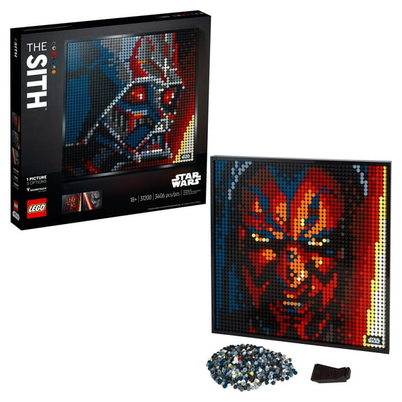 LEGO Art Star Wars The Sith 31200 Canvas Art Set Building Toy for Adults (3,395 Pieces)