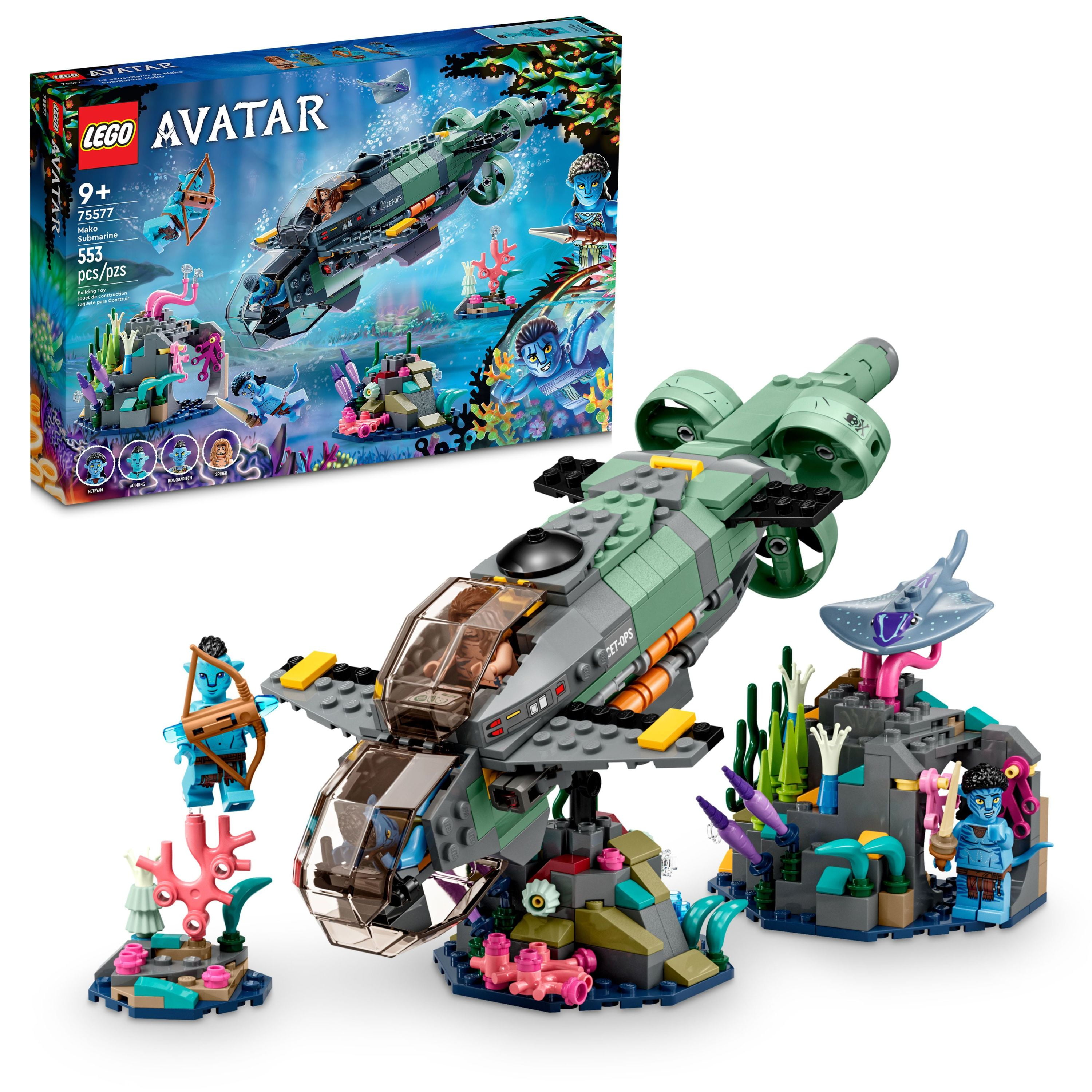 Strengt udlejeren Masaccio LEGO Avatar: The Way of Water Mako Submarine​ 75577 Buildable Toy Model,  Underwater Ocean Set with Alien Fish and Stingray Figures, Movie Gift for  Kids and Movie Fans - Walmart.com