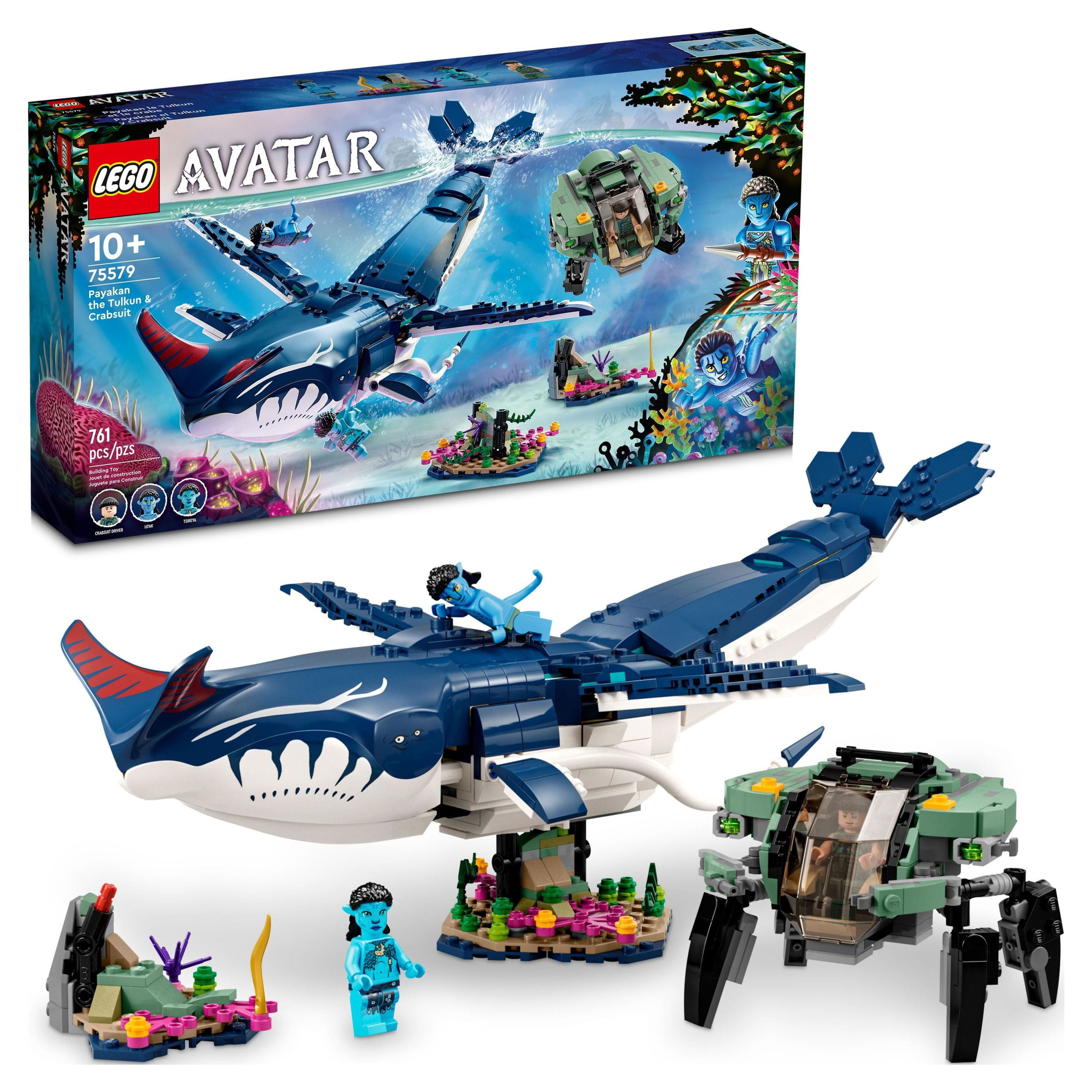 LEGO Avatar: The Way of Water Payakan the Tulkun & Crabsuit 75579, Building  Toy Set, Movie Underwater Ocean with Whale-Like Sea Animal Creature Figure