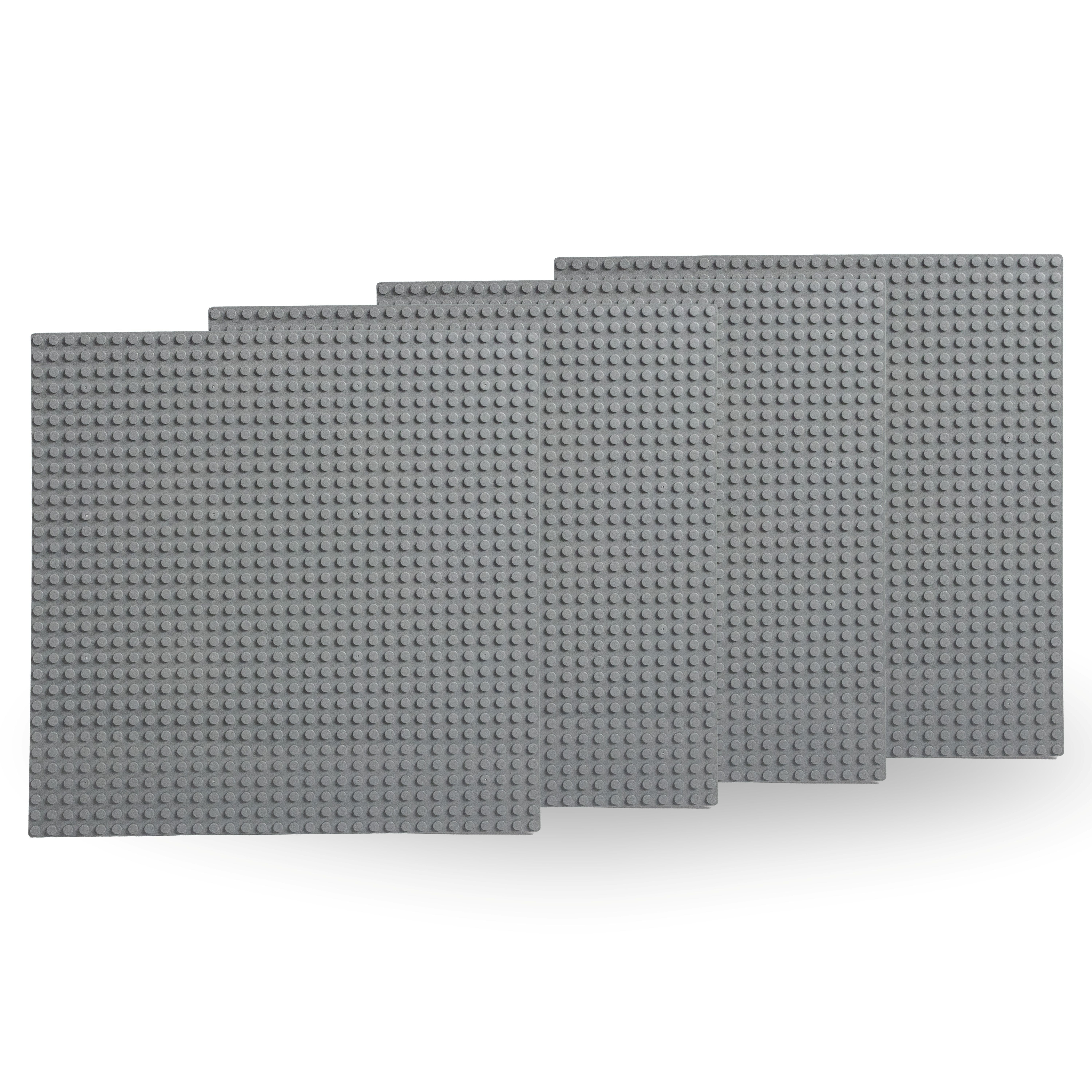 Brick Loot Custom Baseplate Bundle pack of GRAY 32x32 10