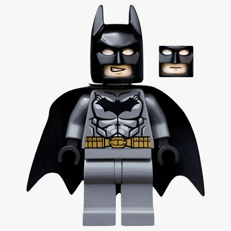 LEGO Batman Figure - Dark Bluish Gray Suit, Gold Belt, Black Hands