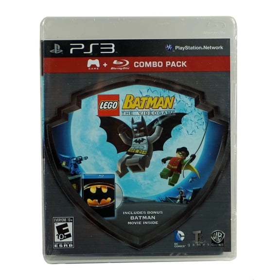 LEGO Batman PS3 - Silver Shield Combo Pack - Includes Batman Movie - Playstation 3