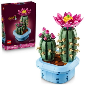 LEGO Botanicals Flowering Cactus Building Toy - Crafting Kit for Girls & Boys, Ages 9+ - Gift for Kids & Adults - Home Decor for Bedroom or Book Shelf - 11509