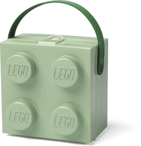 LEGO Box with Handle, in Sand Green